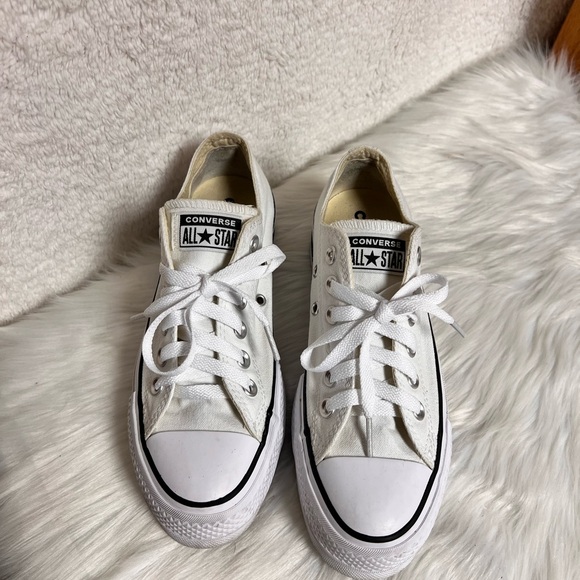 Converse All Star White Canvas Shoes - Picture 2 of 10